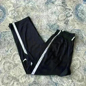 Nike Black Athletic Warm Up Pants Young Mens Size L